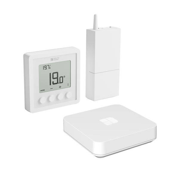 Thermostat connecté sans fil hydraulique et aéraulique - Tybox Home RF 210 - 6053089 - Delta Dore