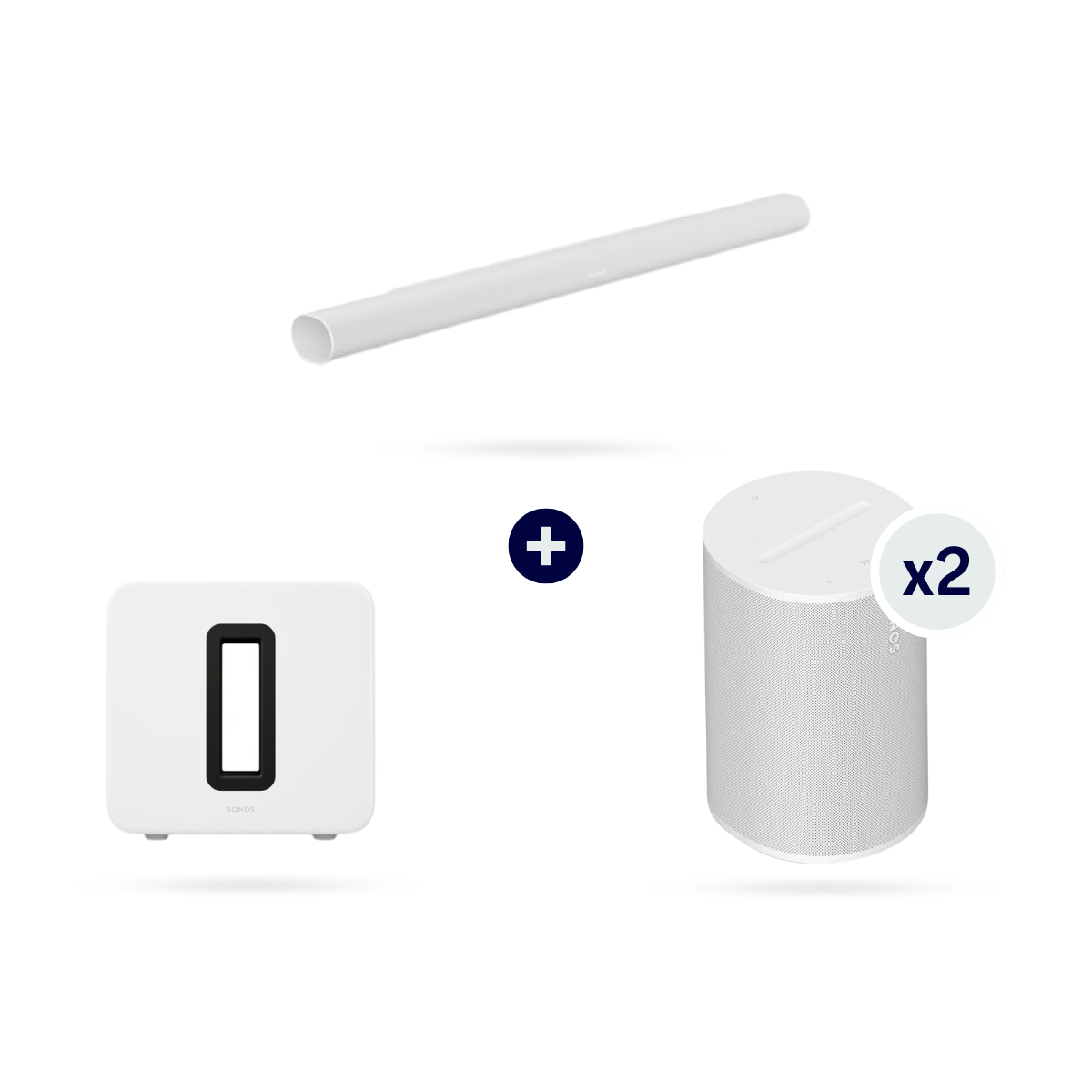 Pack Home Cinéma Arc Ultra + 2 Era 100 + Sub 4 Blanc – Dolby Atmos - Sonos