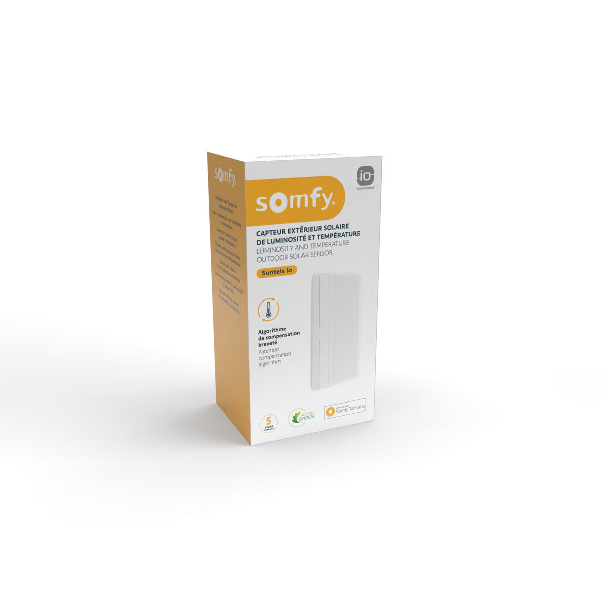 Capteur extérieur solaire de luminosité et température extérieure Sunteis io - Somfy