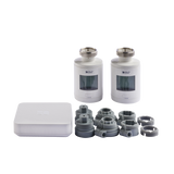Pack TRV 1.0 connecté  2 têtes thermostatiques intelligentes avec accessoires - 6050664 - Delta Dore