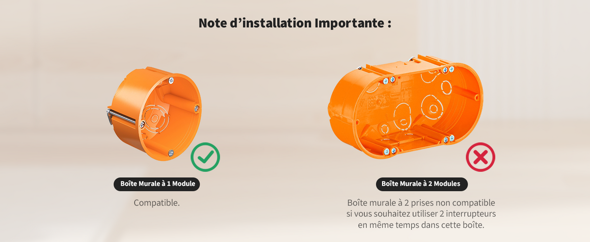 Interrupteur intelligent 2 canaux avec écran Zigbee 3.0/Matter - Display Switch V1EU - Aqara