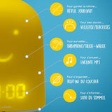 Réveil + Babyphone connecté éducatif Rémi – Jaune – UrbanHello