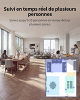 Capteur de présence spatial avec comptage de personnes mmWave FP400 – Aqara