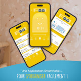 Réveil + Babyphone connecté éducatif Rémi – Jaune – UrbanHello