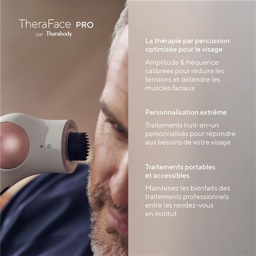 TheraFace PRO black - Appareil connecté soin visage et massage facial - Therabody