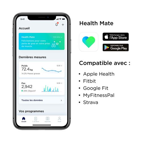 Body Noir Balance connectée – Withings