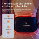 ThermBack LED - Ceinture chauffante et luminothérapie LED récupération dos – Therabody