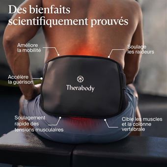 ThermBack LED - Ceinture chauffante et luminothérapie LED récupération dos – Therabody