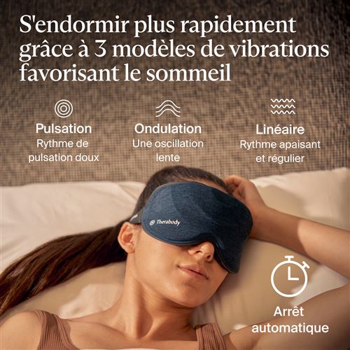 SleepMask EU/UK - Masque de sommeil connecté relaxation et occultation - Therabody