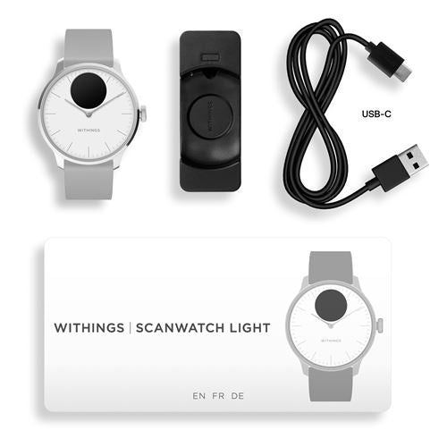 ScanWatch Light - 37 mm Blanche - Montre connectée - Withings