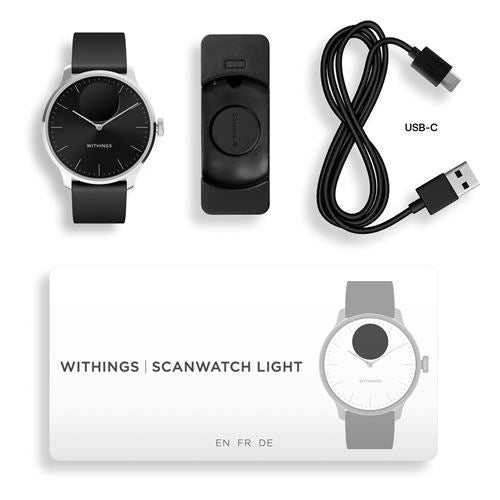 ScanWatch Light - 37 mm Noir - Montre connectée - Withings