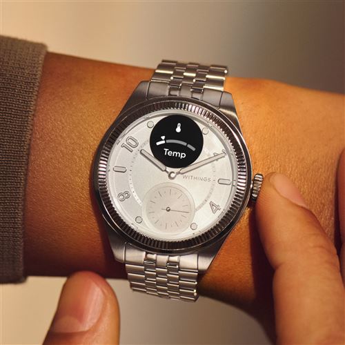 ScanWatch Nova Brilliant 39 mm Edition argent - Montre connectée - Withings