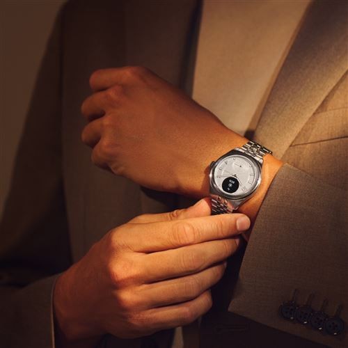 ScanWatch Nova Brilliant 39 mm Edition argent - Montre connectée - Withings