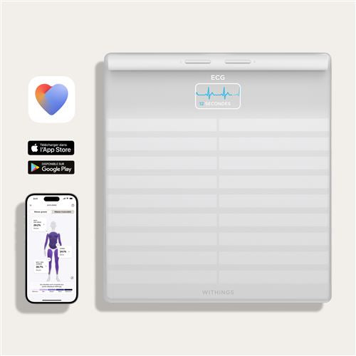 Body Scan Blanc - Balance et Station de santé connectées Wi-Fi  – Withings