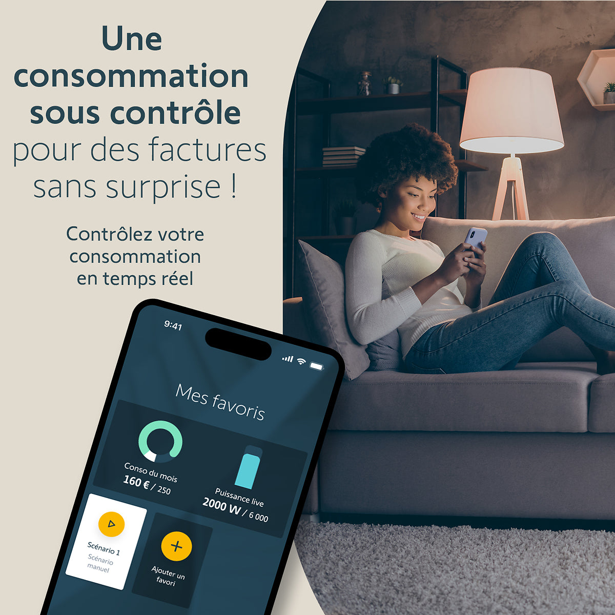 Capteur de consommation pour compteur Linky