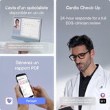 BEAM'O 4-en-1 - Thermomètre Connecté Sans Contact, MultiScan de santé, Moniteur ECG, Oxymètre de Pouls, Stéthoscope digital, Enfants & Adultes- Withings