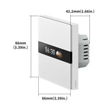 Interrupteur intelligent 2 canaux avec écran Zigbee 3.0/Matter - Display Switch V1EU - Aqara