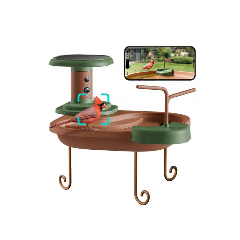 Bain d’oiseaux connecté solaire avec caméra IA Birdfy Jolly View – Birdfy