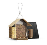 Mangeoire connectée métal avec caméra IA et panneau solaire Birdfy – Birdfy