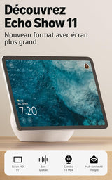 Echo Show 11 (Modèle 2025) – Blanc – Amazon