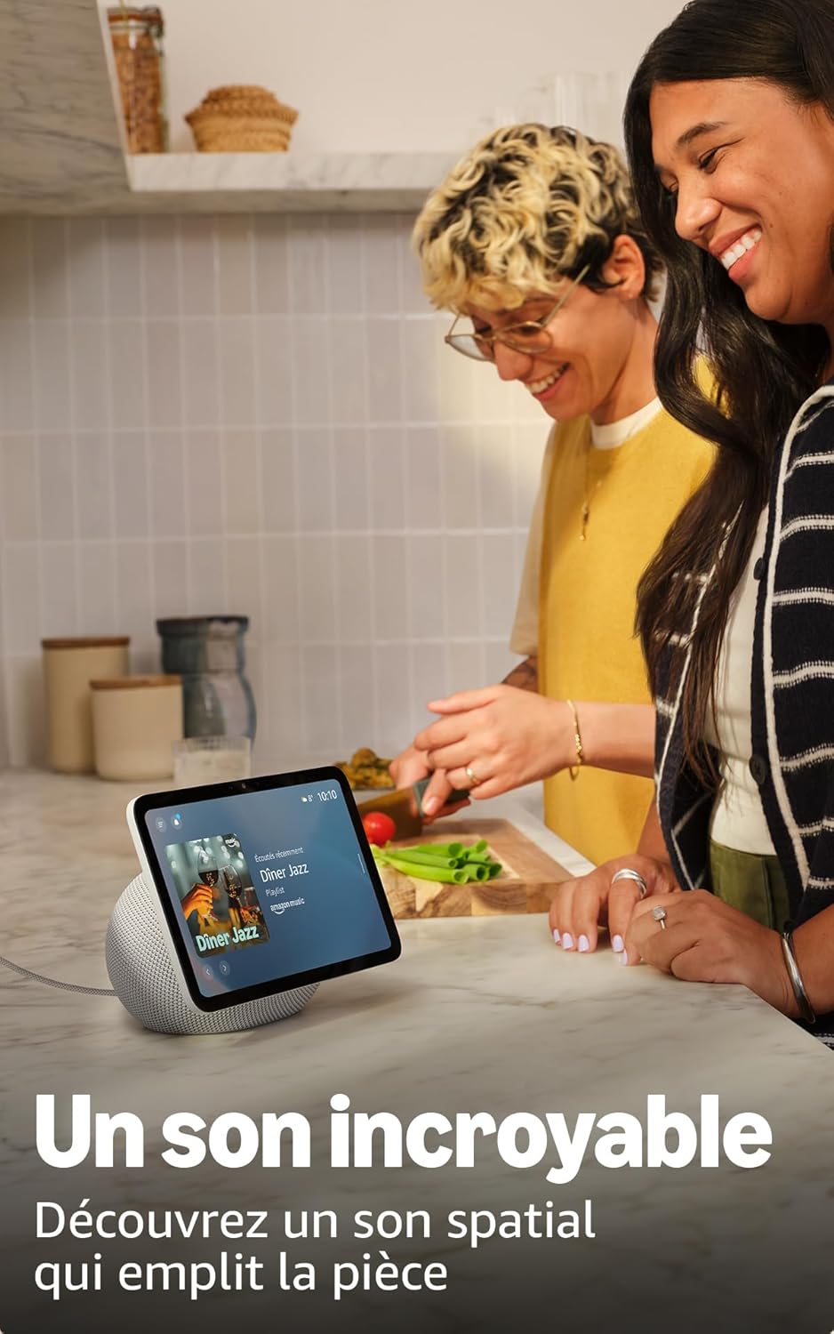 Echo Show 8 (Modèle 2025) – Blanc – Amazon