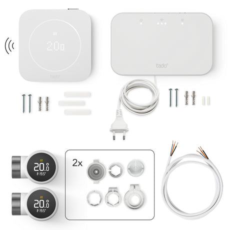 Contenu de la boîte – Kit Multiroom sans fil X (2e gén.) – tado°
