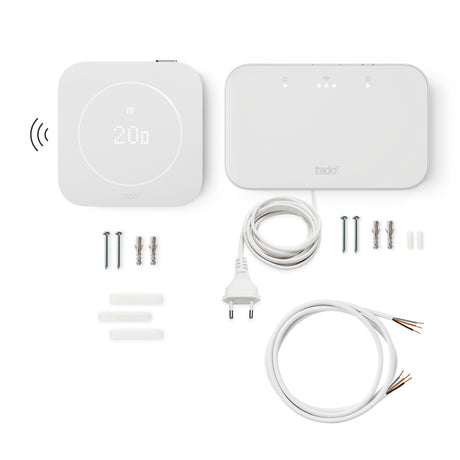 Contenu de la boîte – Kit de démarrage sans fil X (2e gén.) – tado°