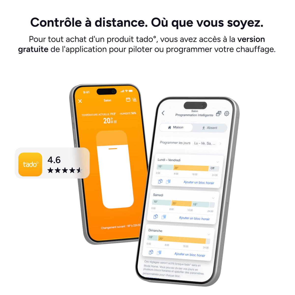 Application tado° gratuite pour piloter le chauffage