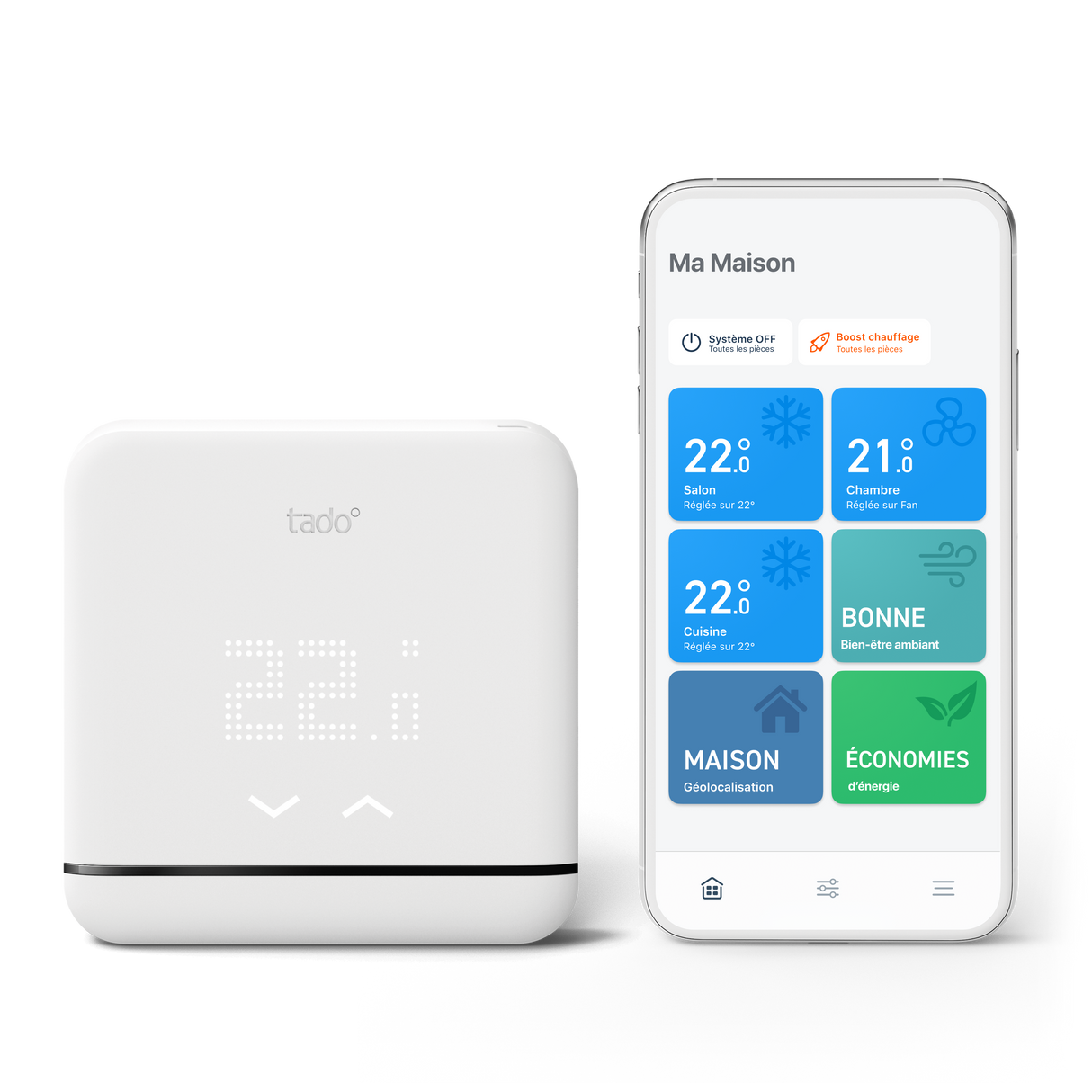Contrôle Connecté et Intelligent de la Climatisation V3+ – tado°
