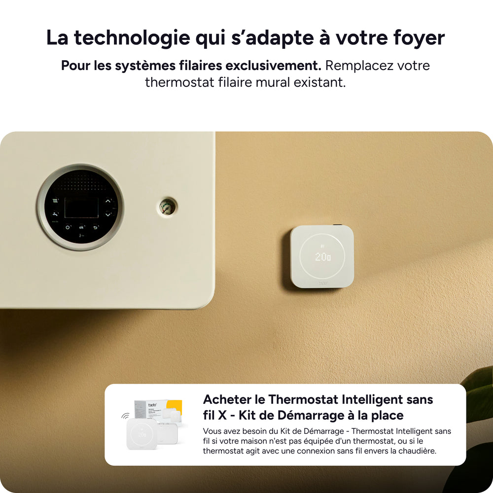 Compatibilité chaudière à gaz, pompe à chaleur – Relais et OpenTherm – tado°