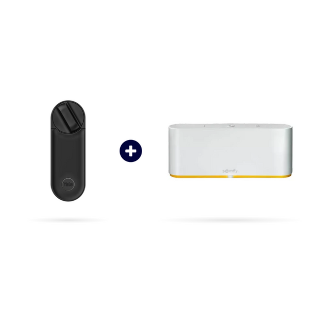 Pack TaHoma Switch Somfy + serrure connectée Yale Linus L2 noire