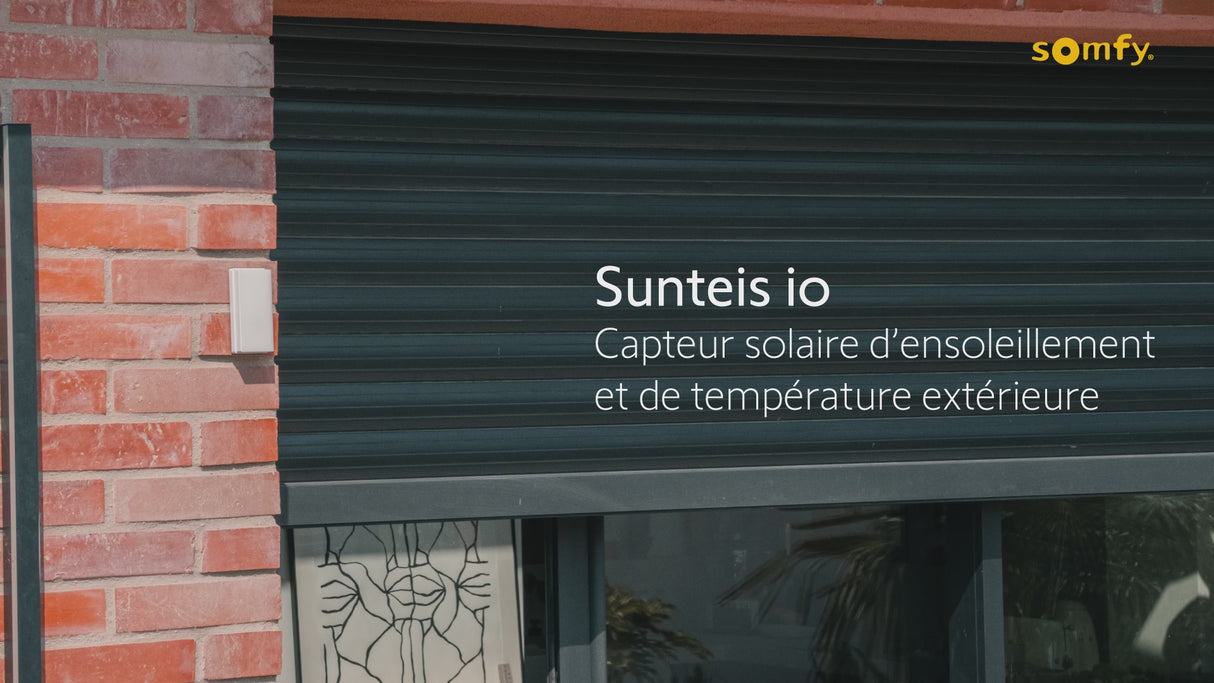 Capteur extérieur solaire de luminosité et température extérieure Sunteis io - Somfy