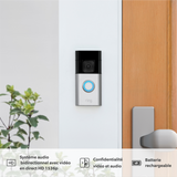 Sonnette vidéo Plus sans fil Battery Video Doorbell Plus - Blanc - Ring