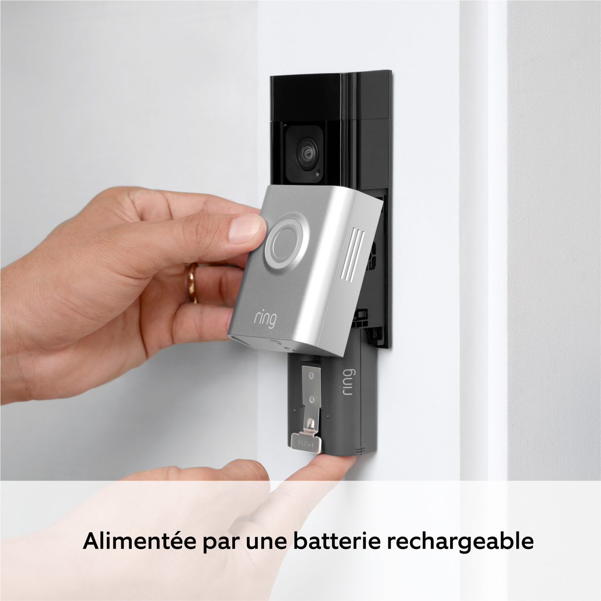 Sonnette vidéo Plus sans fil Battery Video Doorbell Plus - Blanc - Ring