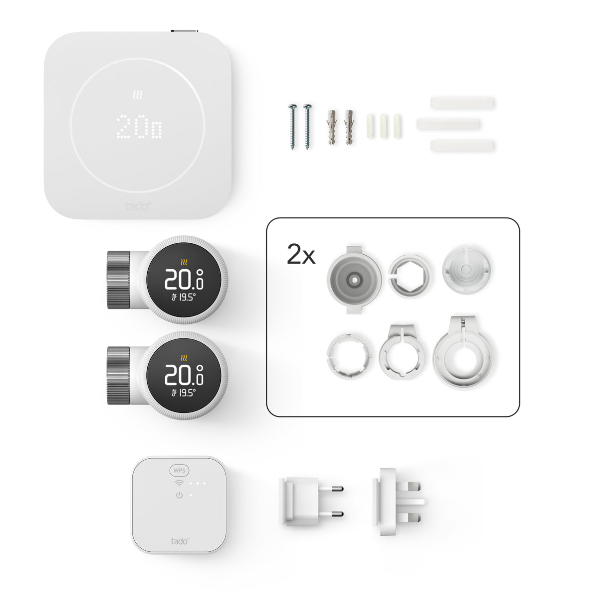 Contenu de la boîte – Kit Multiroom filaire X (2e gén.) – tado°