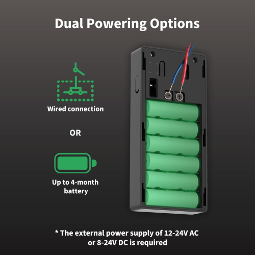 Sonnette vidéo connectée sur batterie ou filaire
