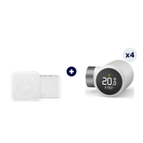 Pack tado° X (2e gén.) : kit thermostat sans fil avec Récepteur + 4 Têtes thermostatiques intelligentes X