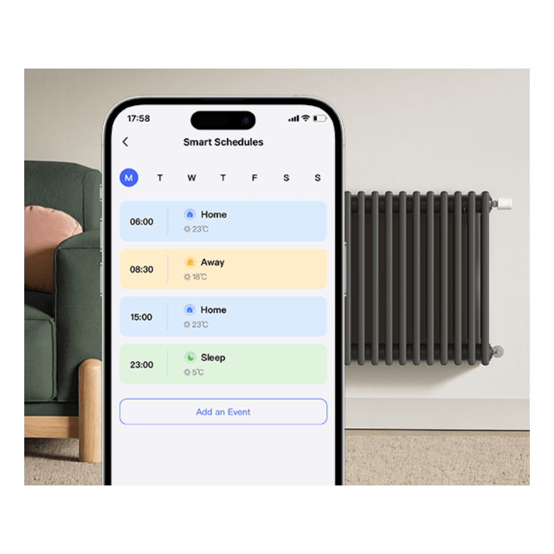 Thermostat/Tête thermostatique de radiateur intelligent W600 Zigbee / Thread - Aqara