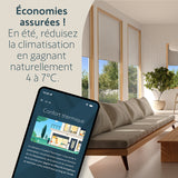 Capteur extérieur solaire de luminosité et température extérieure Sunteis io - Somfy