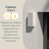 Capteur extérieur solaire de luminosité et température extérieure Sunteis io - Somfy